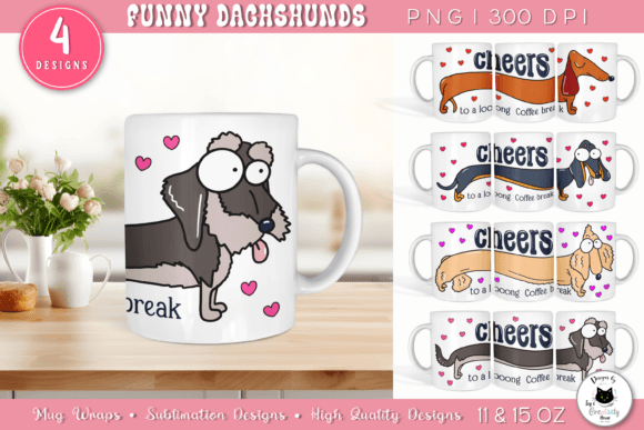 Download Funny Dog Coffee Mug Designs | Dog Wraps - Design Collection