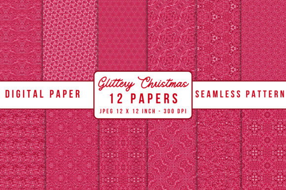 Download Christmas Digital Paper Patterns Design - Design Collection