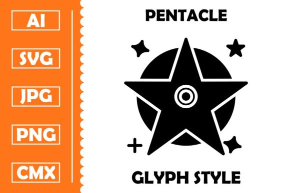 Download Pentacle Vector Glyph Icon Design - Design Collection