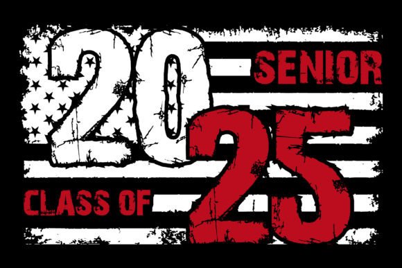 Download USA Flag Senior Class of 2025 Design - Premium Bundle
