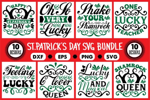Download ST.Patrick's Day Svg Designs Bundle - Design Collection