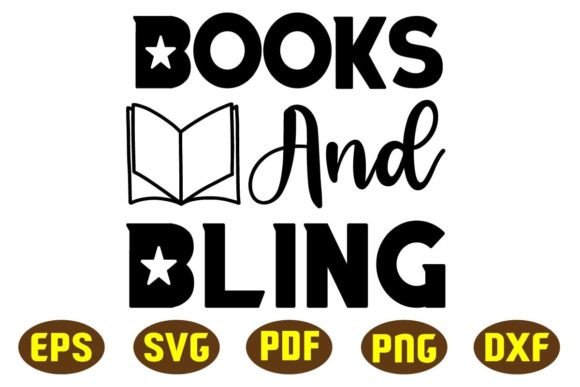 Download Books and Bling Svg Designs - Design Collection