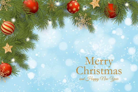 Download Realistic Christmas Background Design - Design Collection